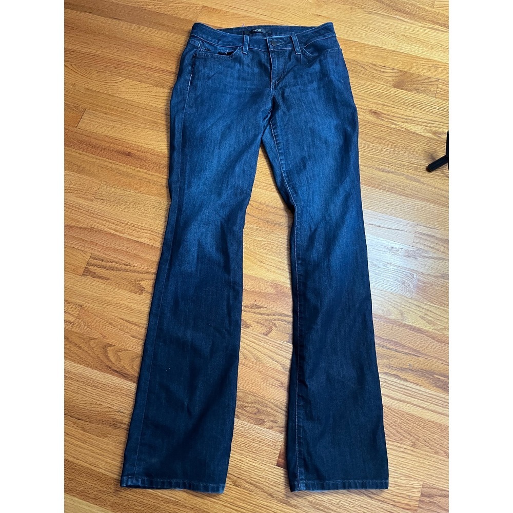 Joe's Jeans Curvy Bootcut Dark Wash Denim Women's Size 28 Frayed back hems